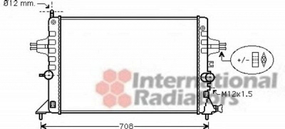 VAN WEZEL 37002440 -  Радиатор, охлаждение двигателя